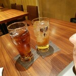 Kaisen Yaki Uni Shabu Yoshichou - ウーロン茶、のんある梅酒ソーダ
