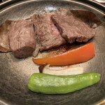 和食 鮨 日本酒 銀波 - 国産牛サーロインの陶板焼き