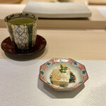 江戸前寿司 すし福 - 『緑茶』『あん肝のうま煮』