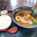 かみあり製麺 - 2023年2月　魚介濃厚とライス