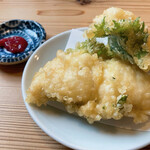 おうどん 瀬戸晴れ - はも天 340円