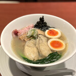 酒肴場 屯 - 【限定】牡蠣そば¥1700