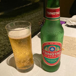 中国飯店 琥珀宮 - 小瓶ビール　青島（847円）税込＋サービス料15%【令和5年02月20日撮影】
