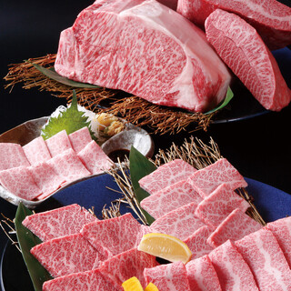 Highest rank [A5 brand beef] carefully selected by our meat masters