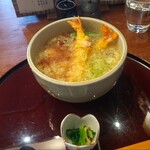 九頭龍蕎麦 - 海老の天ぷら蕎麦