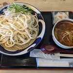 まるい製麺 - 料理写真:旨辛味噌肉汁つけうどん