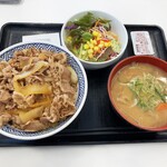 吉野家  - 牛丼大生野菜サラダ・とん汁セット