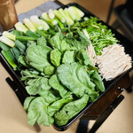 比良山荘 - ☆せり、天然なめこ、クレソン、白葱