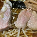 東京庵 - 『中華そば(醤油)』のチャーシュー