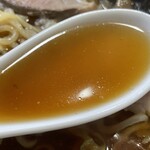 東京庵 - 『中華そば(醤油)』のスープ