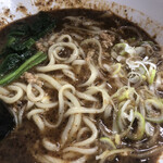 中国手打拉麺 馬賊 - 担々麺のアップ