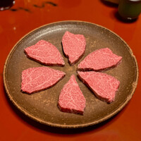 すき焼割烹 日山 - オイル焼（黒毛和牛シャトーブリアン）