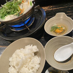 ちゃんこ鍋 やぐら - 塩ちゃんこ定食(700円)