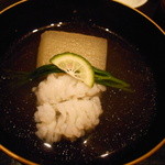 紀茂登 - 冬瓜と鱧の椀　おかひじきを添えて　柚子風味