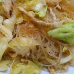 新シン - 豚肉と春雨炒め 接写