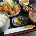 朝野 - カキフライ定食