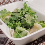 台湾 同客餃子館 - パクチー餃子