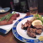 かまど - 春巻き　鳥ももブラックペッパー焼き