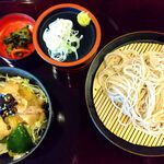 Soba Jim Benkei - 日替わり蕎麦セット・豚の生姜焼き丼2