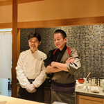 馳走 啐啄一十  - 平野大将と沼本氏のツーショット