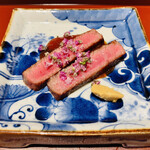 馳走 啐啄一十  - 【写真⑳】炭火焼きランプ、じゃがいも等の野菜ソース