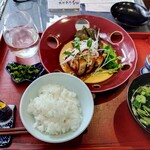 AQUA DINING CAFE 瓢黎 - ご飯等　食事メニューとメインは低温調理のローストポーク