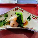 AQUA DINING CAFE 瓢黎 - 白身魚のツミレと分葱 海老と辛子明太子添え