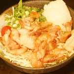 しゃらく - ポン酢で食べる焼いた鶏皮！意外とあっさりです＾＾　５３０円