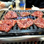 焼肉せきめ - ハラミ焼きまーーす❗️