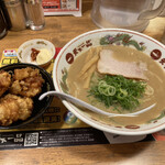 天下一品 - こってり唐揚げ定食ライス無し