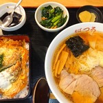 そばつる - ワンタンメン＋ﾐﾆかつ丼