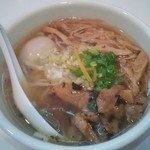 鬼そば 藤谷 - 鬼塩ラーメン￥７００ ＋味玉￥１００