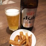 Menya Ban - 瓶ビール＋アテ