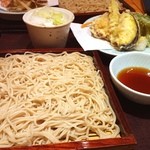 Teuchi Soba Maro - 以前に比べてつけ出汁がやさしくなったような。
                        かつてのとんがった出汁が好きだったなぁ。
                        もちろん いまでも充分に美味しいんですけどね。
                        