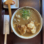 たからや - "とり天カレーうどん３００ｇ１２００円"