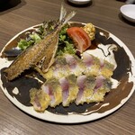 活魚と藁焼き地雷也 - 