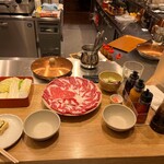 しゃぶせん - ランチ「国産牛リブロース150gコース 3,700円（税込4,070円）