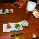 マティーナ - お通し　エビス生樽