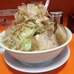 笑福 - ラーメン300g 野菜増し、アブラ増し、カラメちょい増し   750円です。