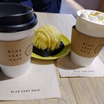 BLUE LEAF CAFE - カフェラテ＆モンブラン