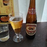 ツル茶ん - ビール(小ビン) 680円 ♪