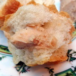 レストラン アラジン - 胡麻のパンに豚のリエットをのせて