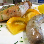 オステリア チロ - 三重県産骨付スペアリブとサルシッチャの香草焼き