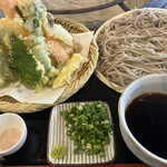 山の寺 邑居 - 天ぷらざる蕎麦