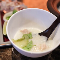 BISTRO CHINESE OSAWA - "粥（かゆ）"に薬味（やくみ）#BCMKR!（©毒さま✨.:*ﾟ:.｡:.）