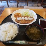 居食や 一本道 - おろしポンかつ定食