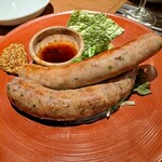 プロースト東京 ソーセージ＆燻製バル - ソーセージ盛合せ（サルシッチャ＆餅ヴルスト）