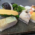 文の里松寿し - 大阪ずし　押しずし７貫