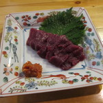 蕎房 猪口屋 - 会津馬刺（780円）