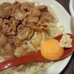 ラーメン ぷん楽 - 肉玉つけ麺の麺（普通）